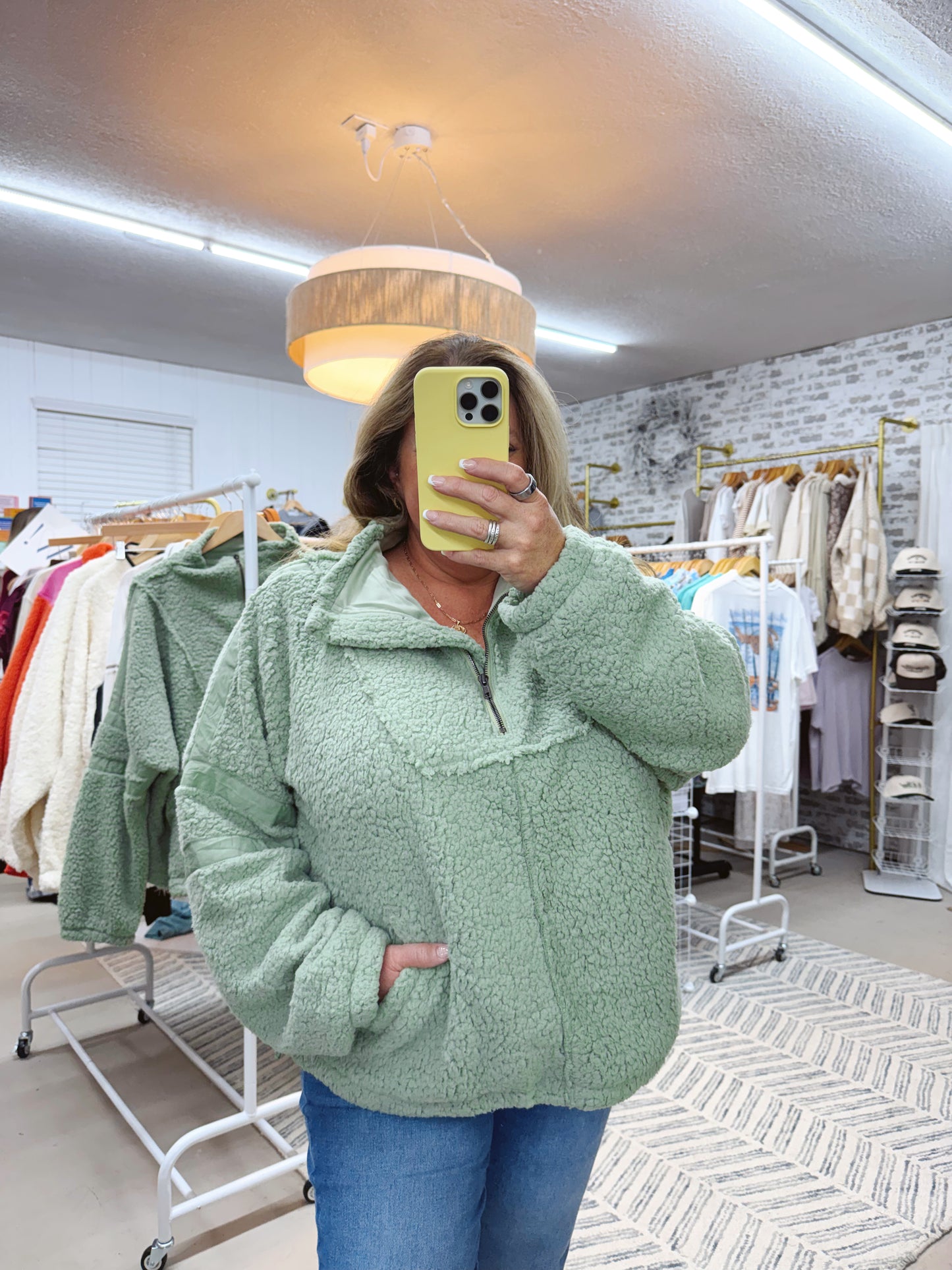 The Jaylene | Sherpa Quarter Zip Pullover