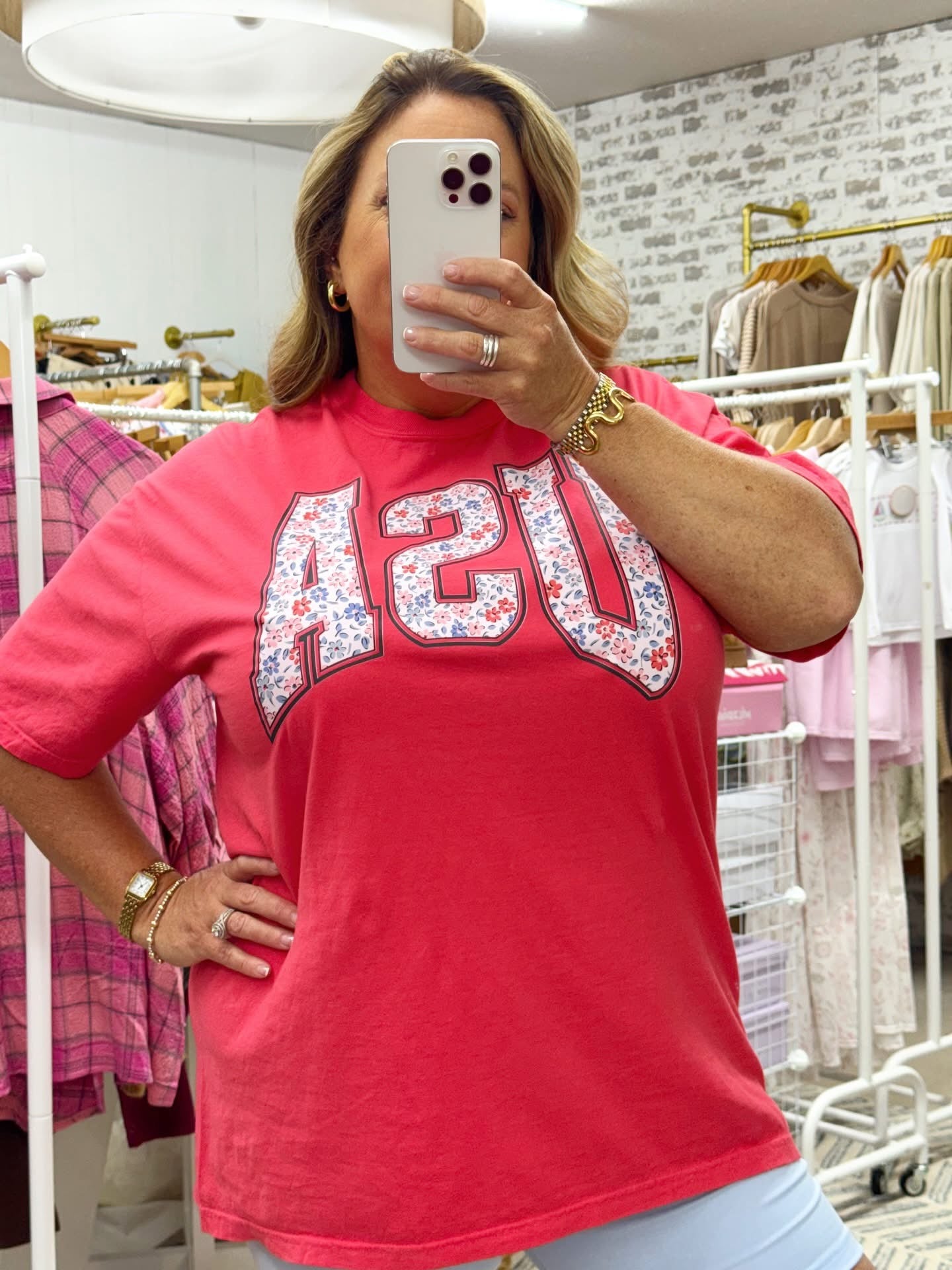 The USA Daisy Graphic Tee | Red
