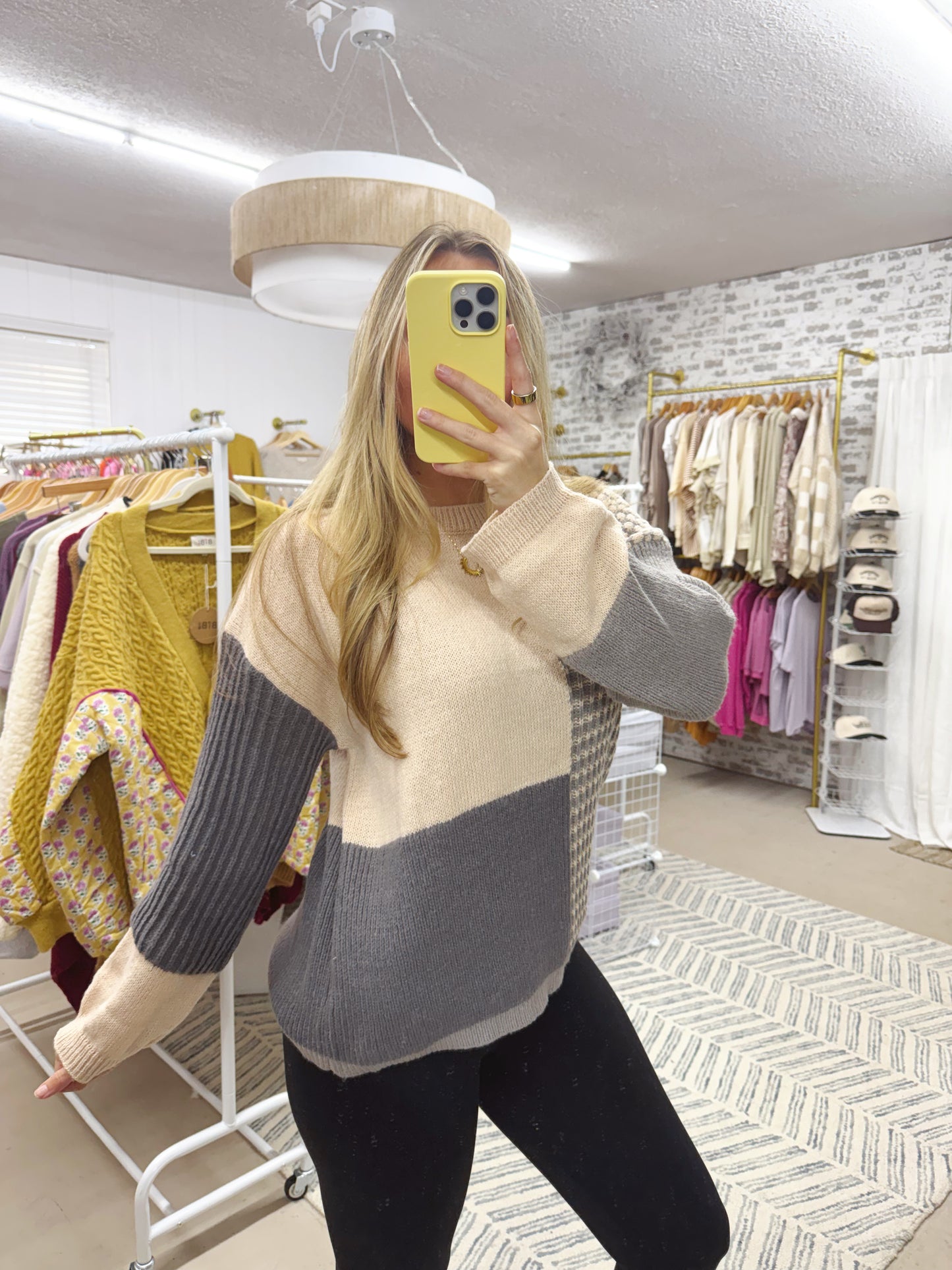 The Neutral Block Sweater