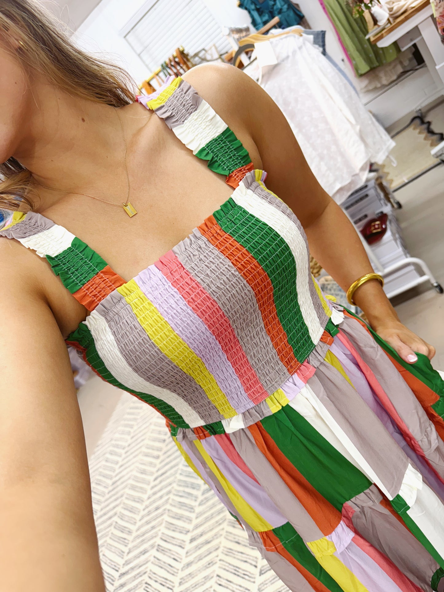 The Shelly | Multi Color Striped Dress