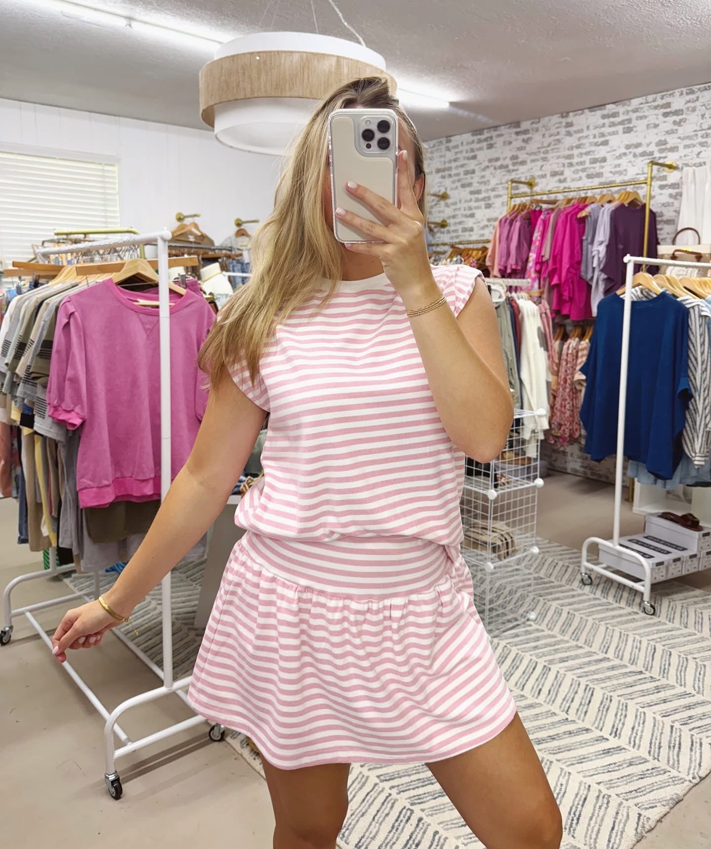 The Stripes Skort Set | Pink