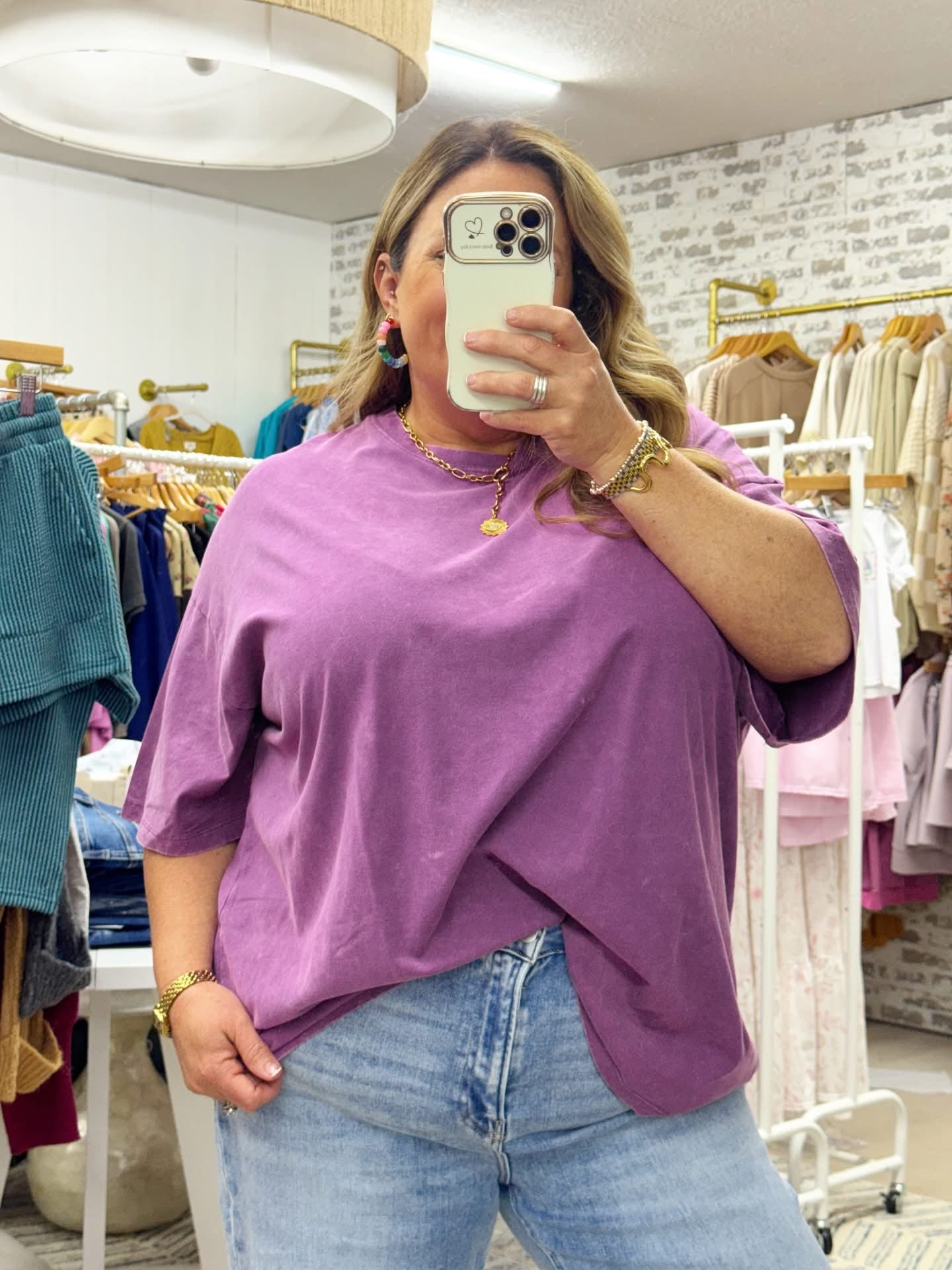 The Annette | Plum Tee