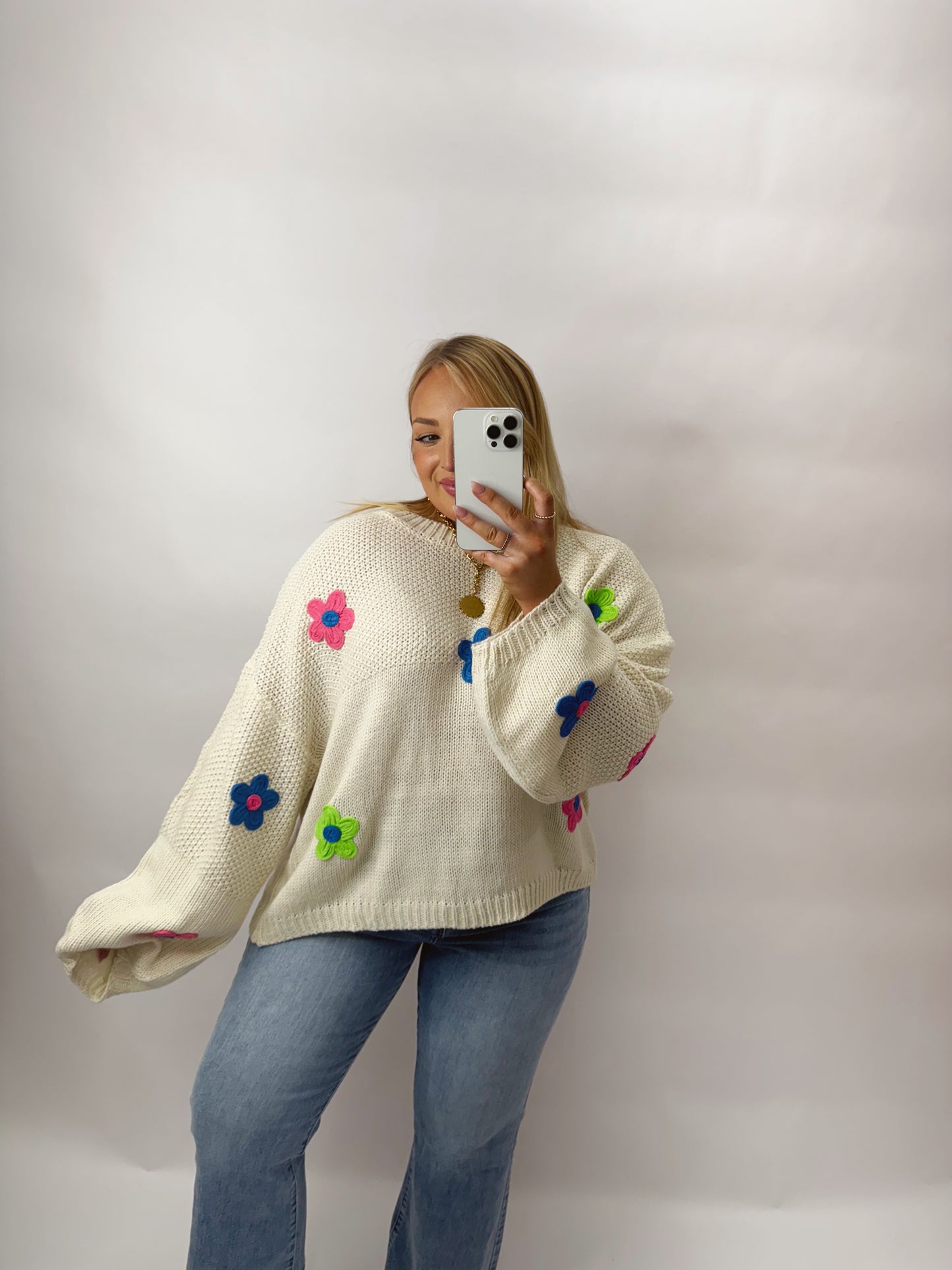 The Jayla | Flower Sweater