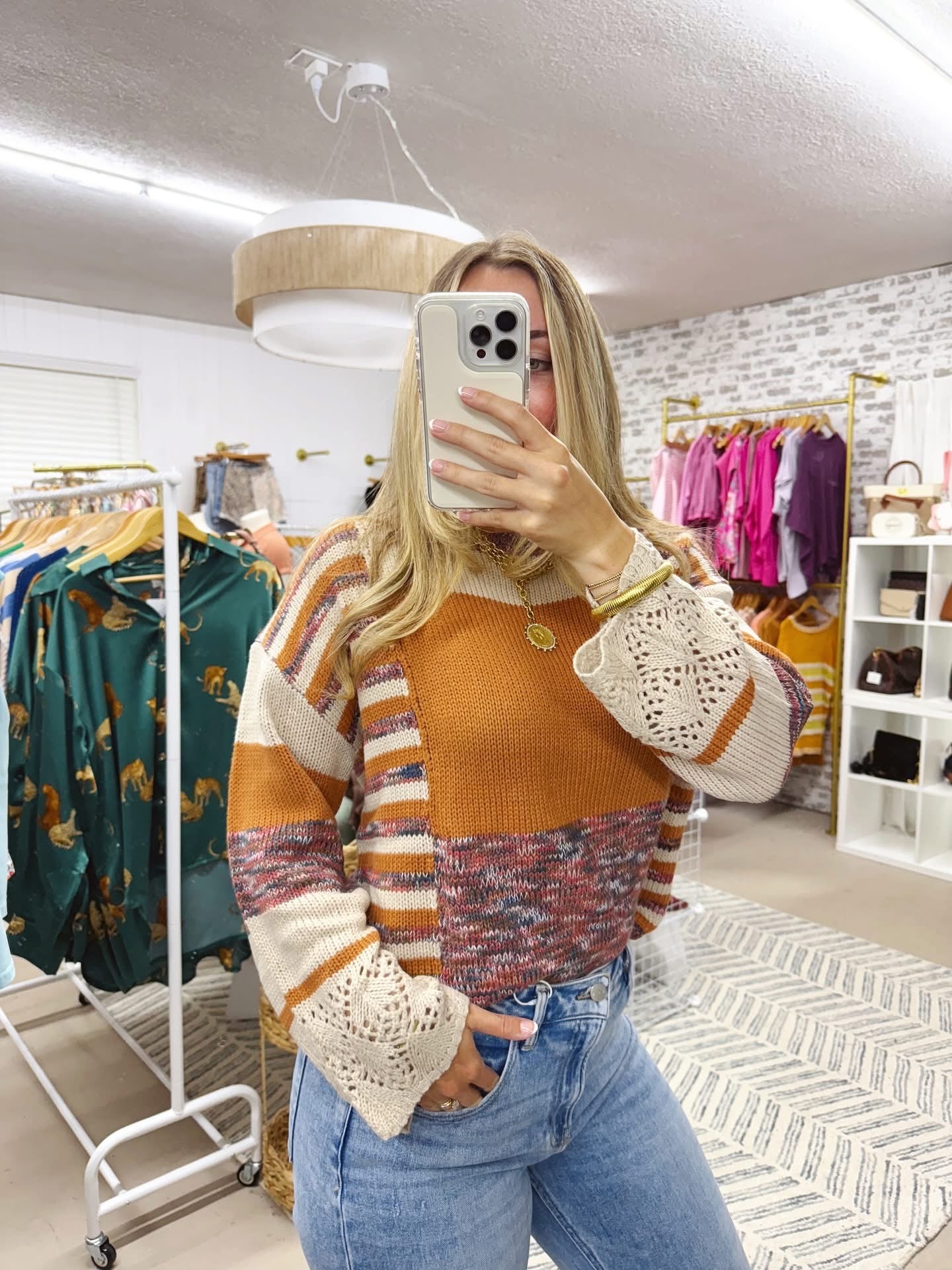 The Kaytie | Fall Colorblock Sweater