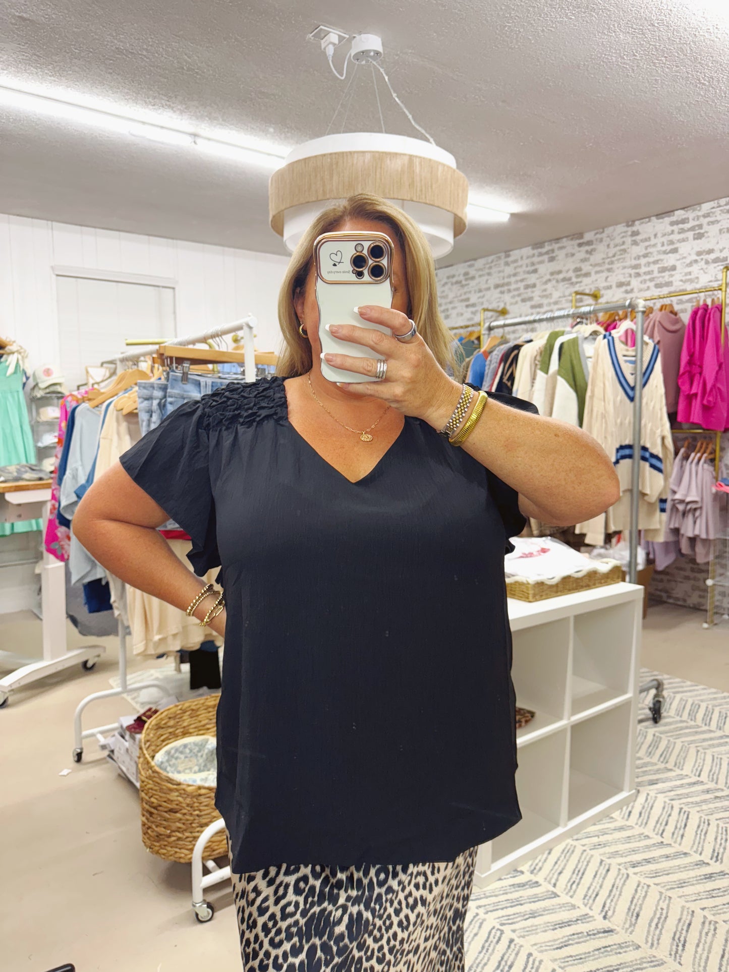 The Vanessa | Black Blouse