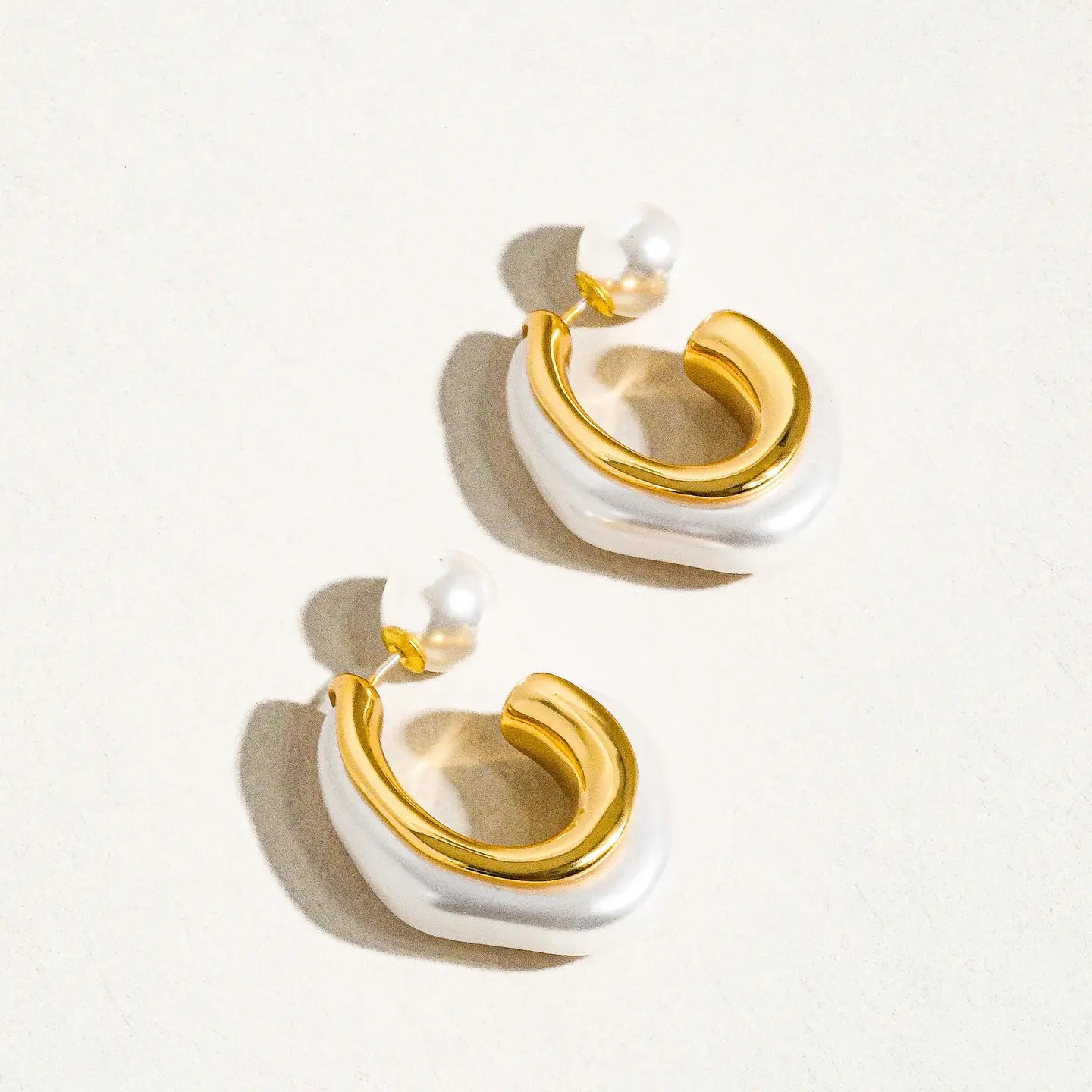 The Classic Pearled Hoops