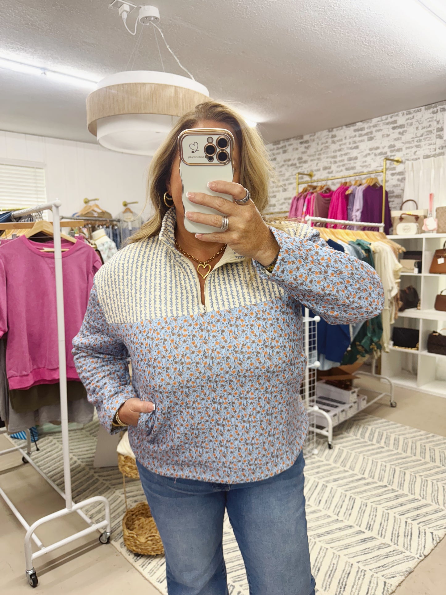 The Patsy | Quilted Pullover