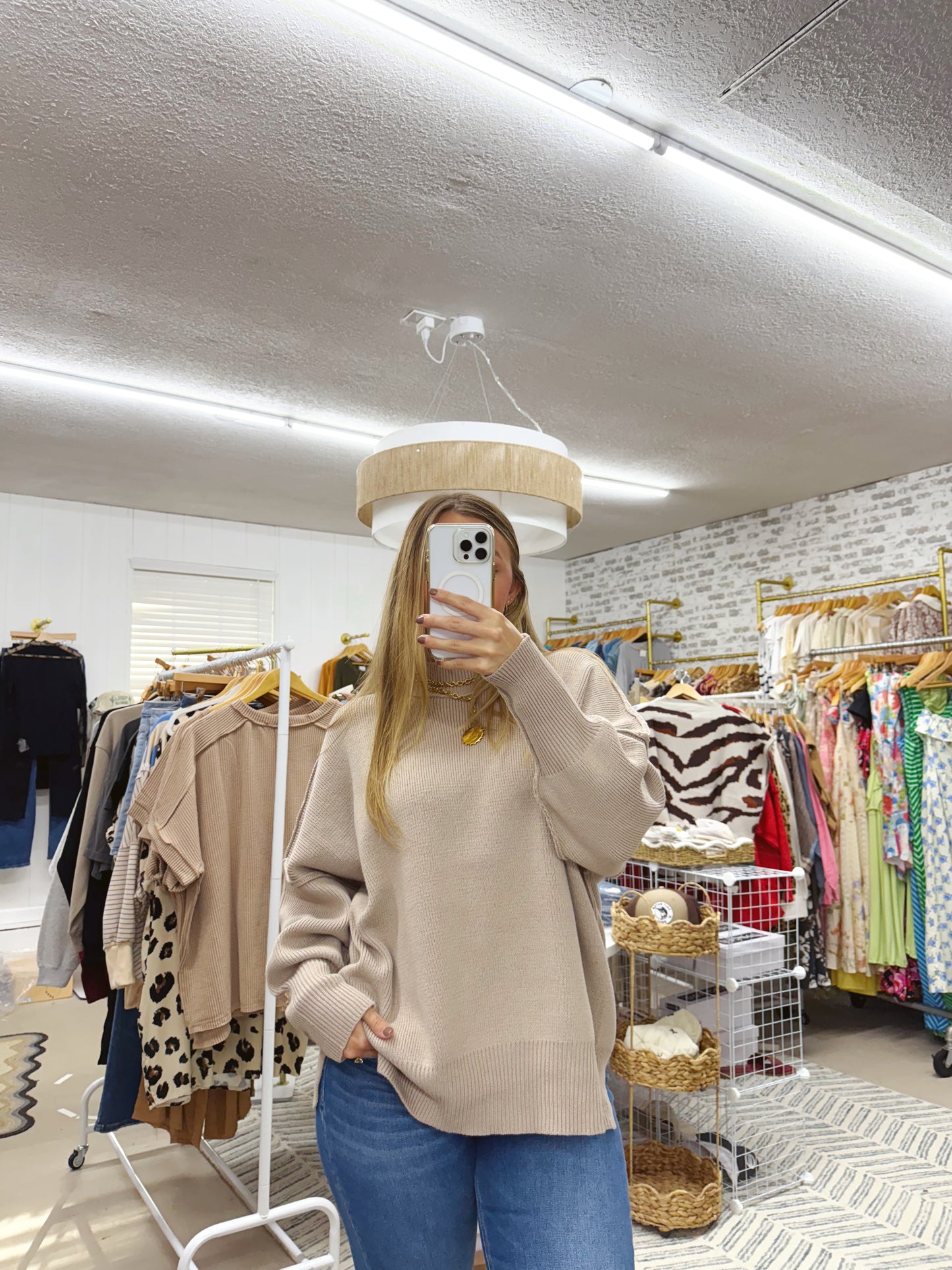 The Alice | Ash Mocha Side Slit Sweater