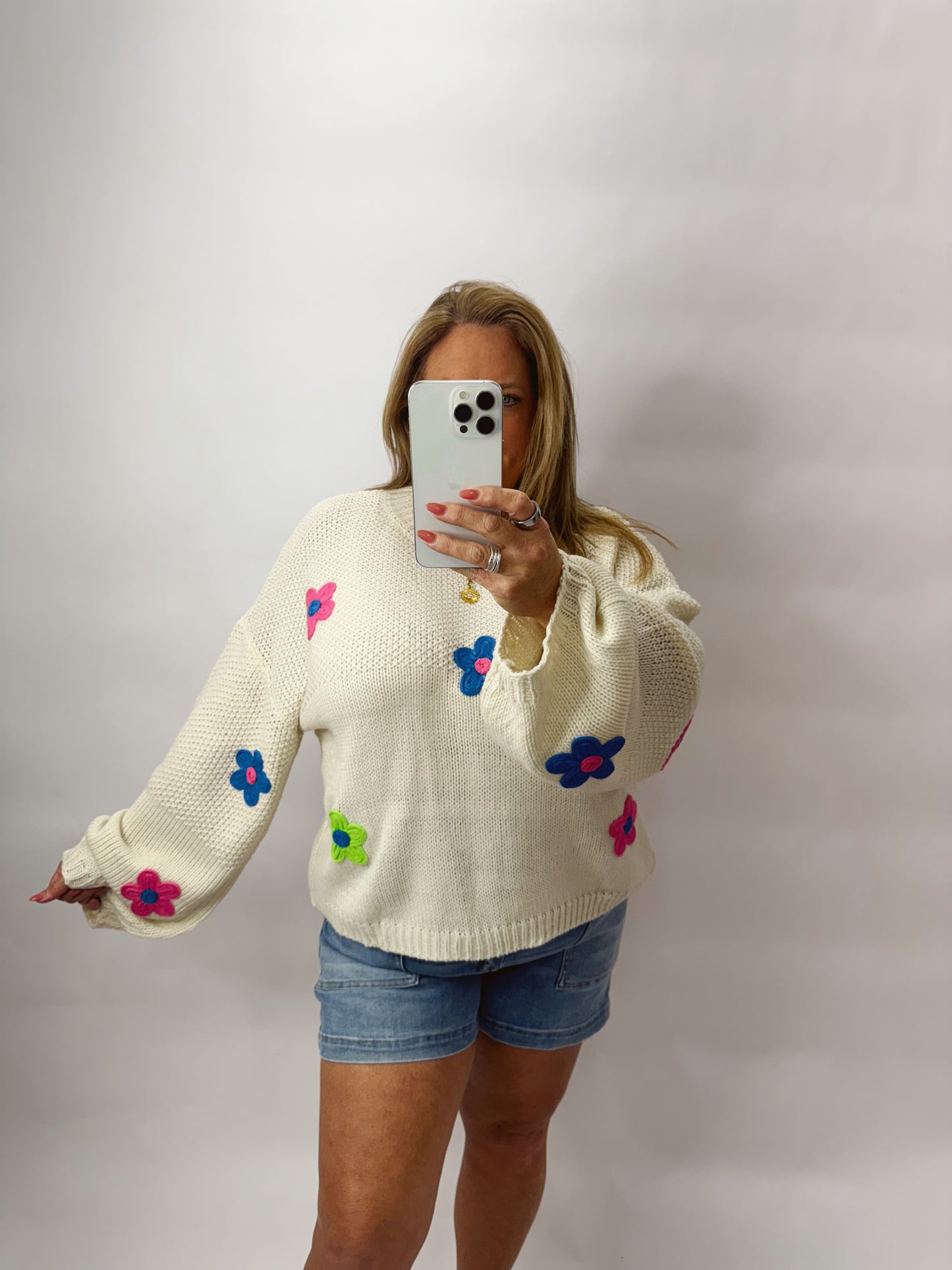 The Jayla | Flower Sweater