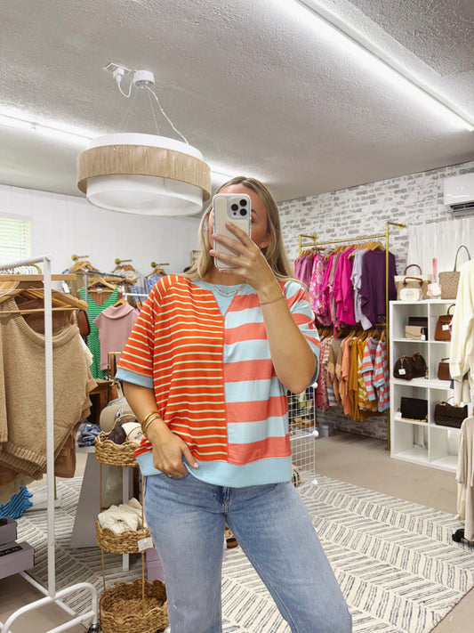 The Marena | Striped Top