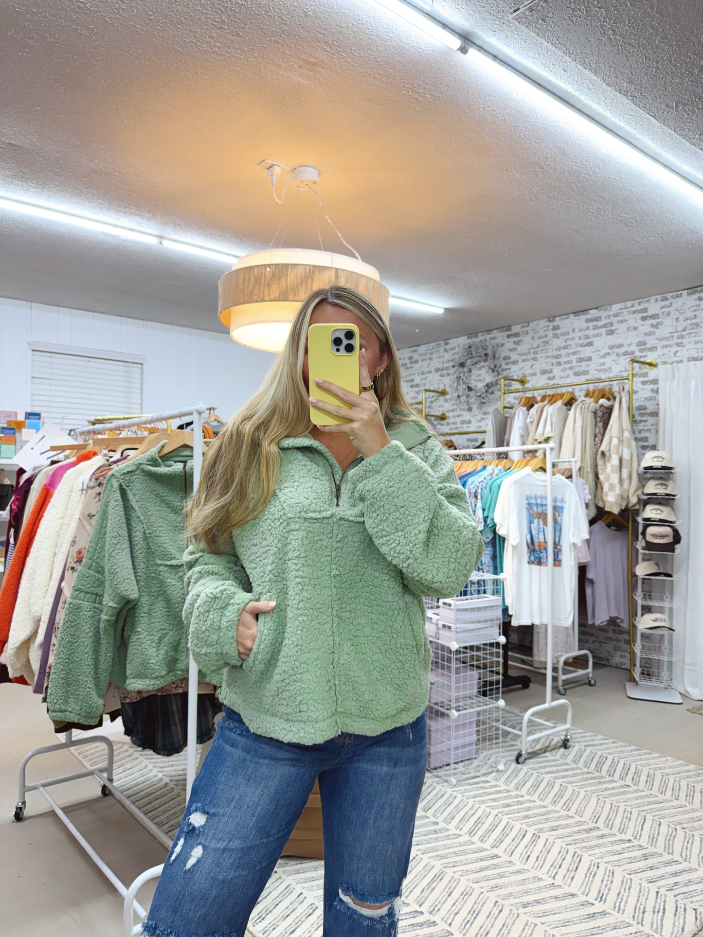 The Jaylene | Sherpa Quarter Zip Pullover