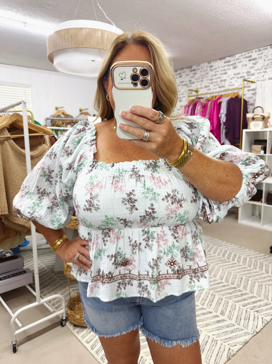 The Lexi | Smocked Top