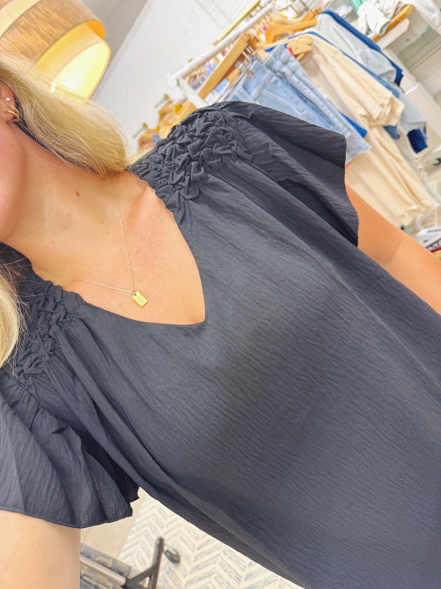 The Vanessa | Black Blouse