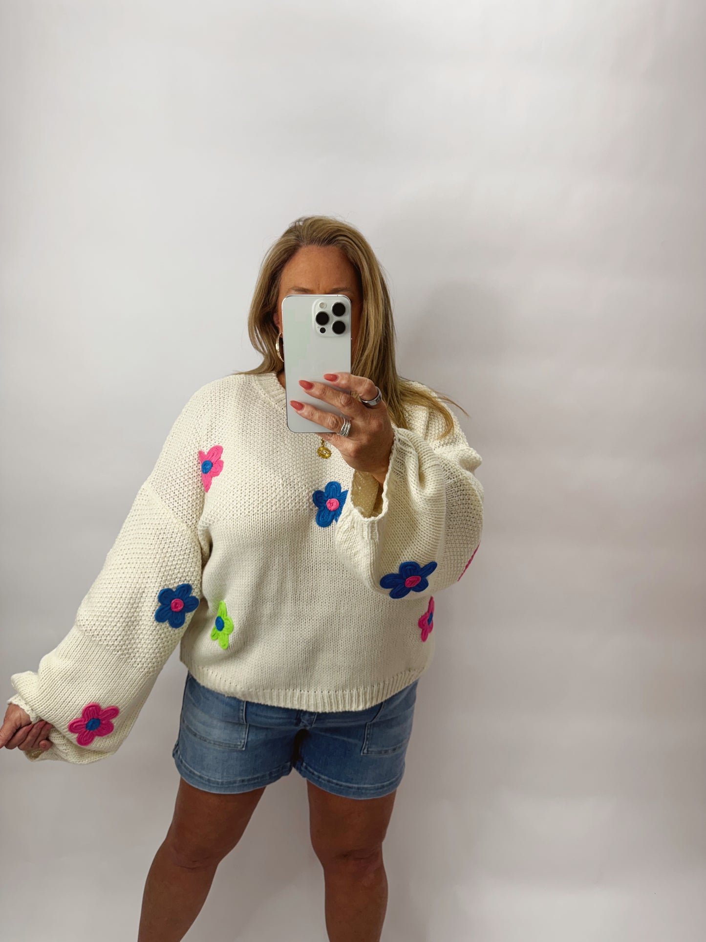 The Jayla | Flower Sweater