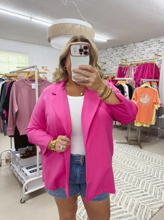 The Betsy | Pink Sapphire Blazer