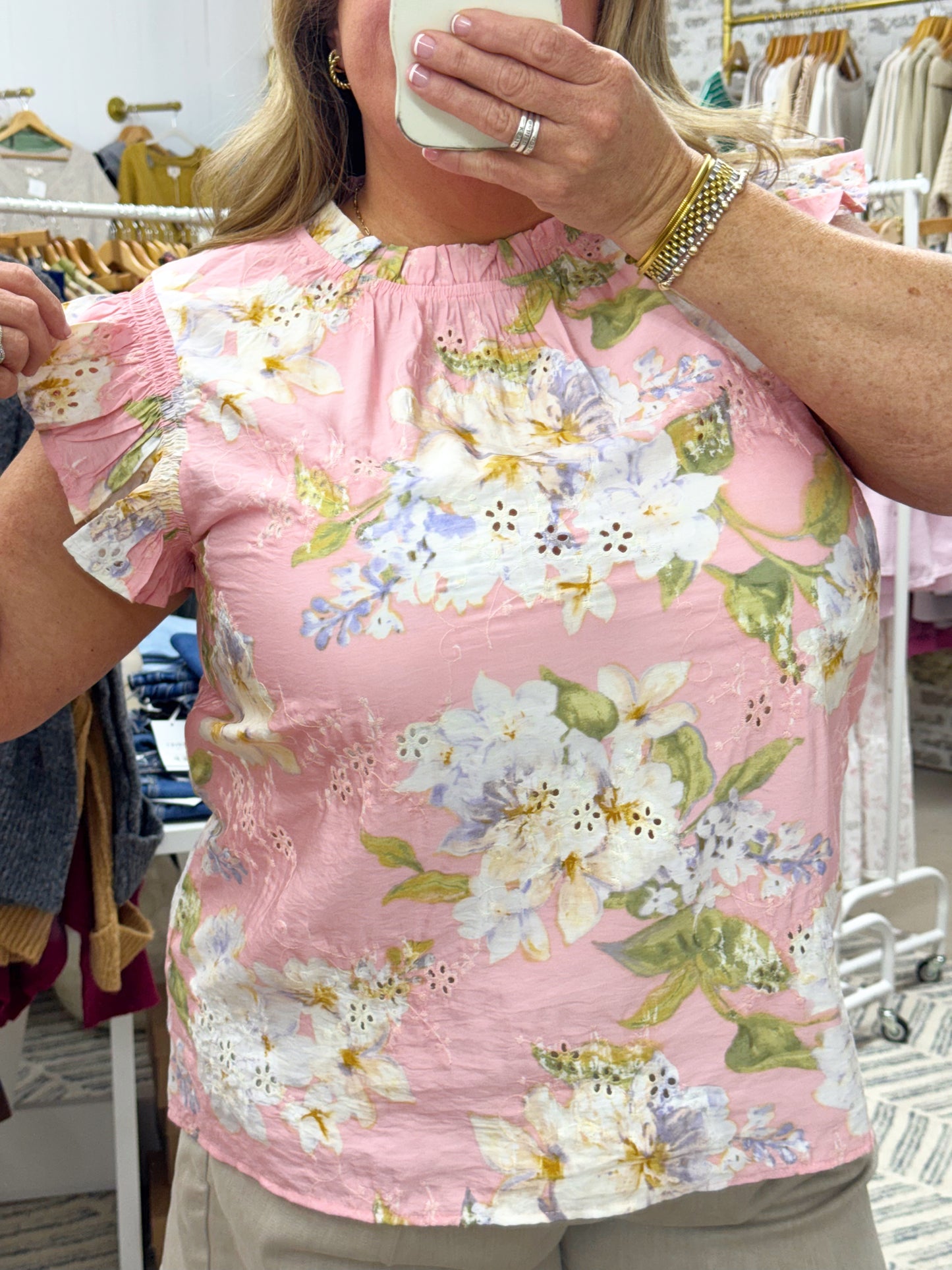 The Blush Garden Blouse | Pink