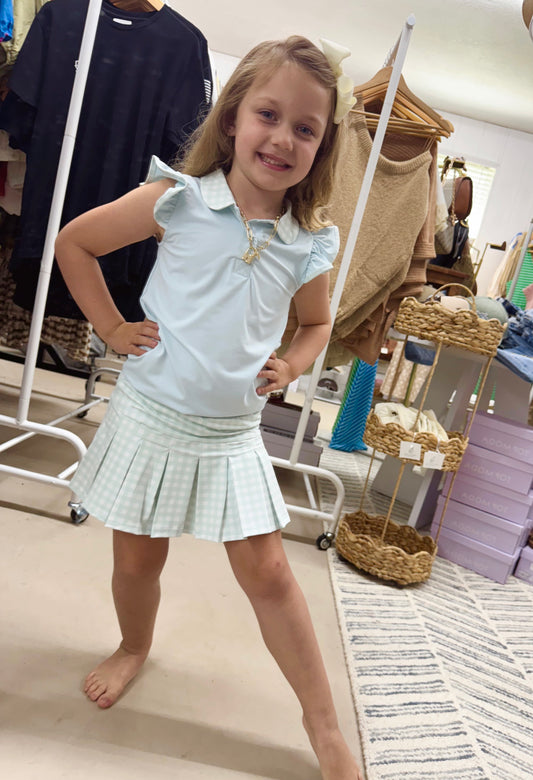 The Girls Active Skorts Set | Blue