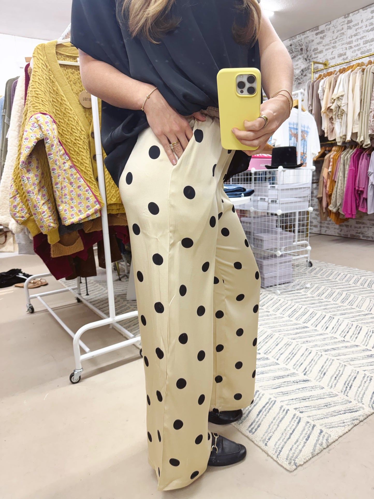 The Satin Polka Dot Pants