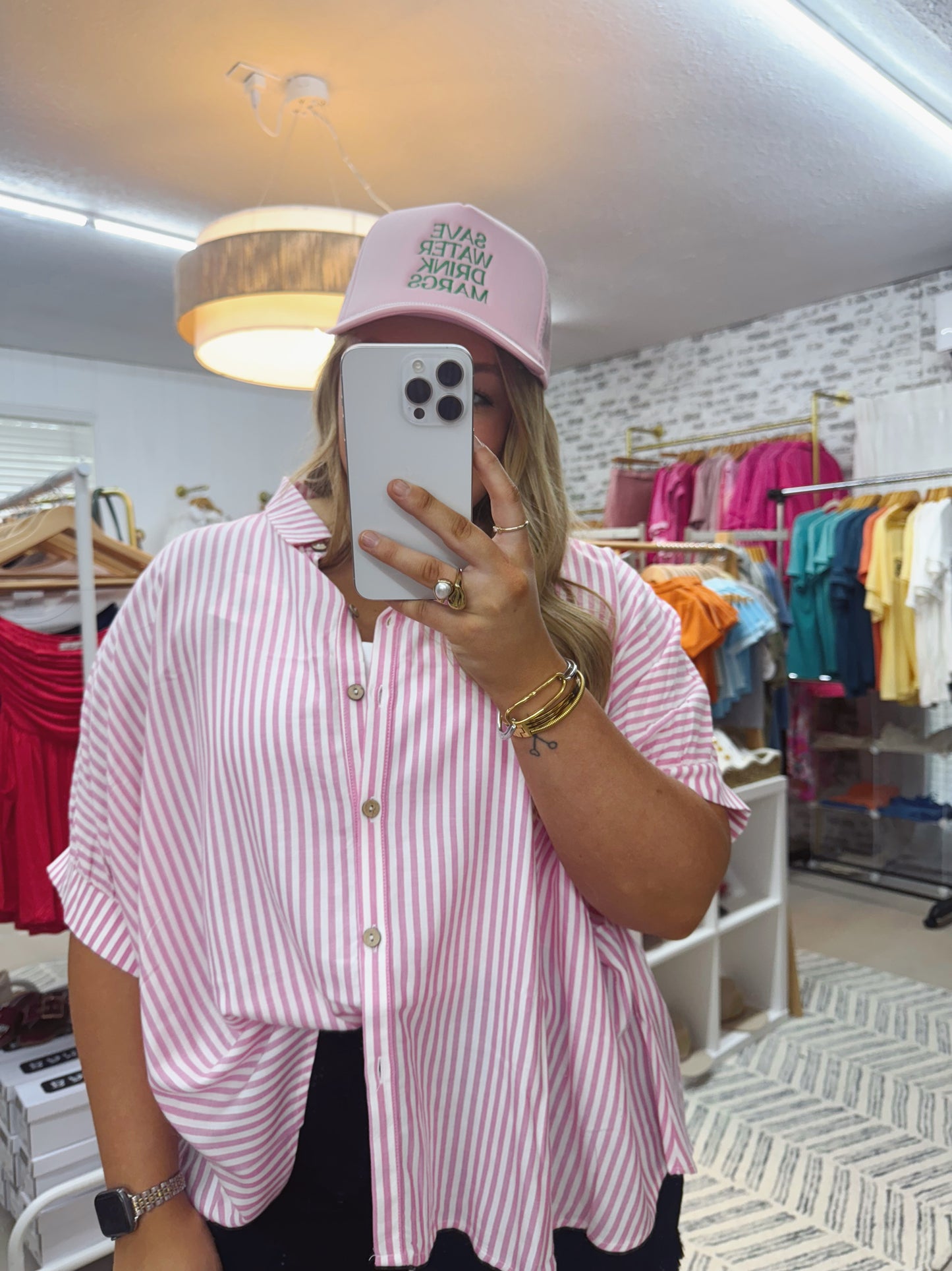 Save Water Drink Margs | Pink Trucker Hat