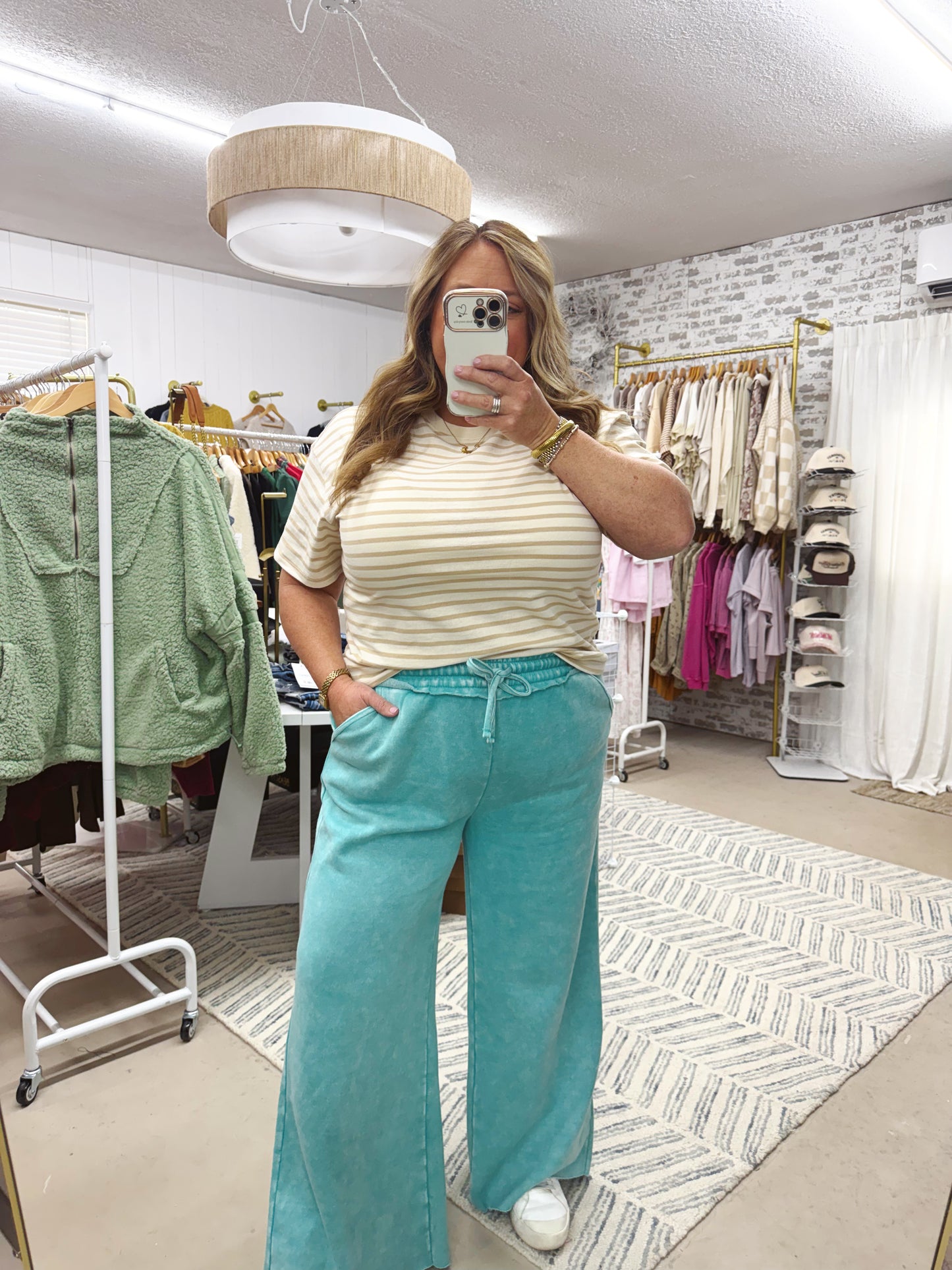 The Everyday Sweatpants | Acid Wash Teal