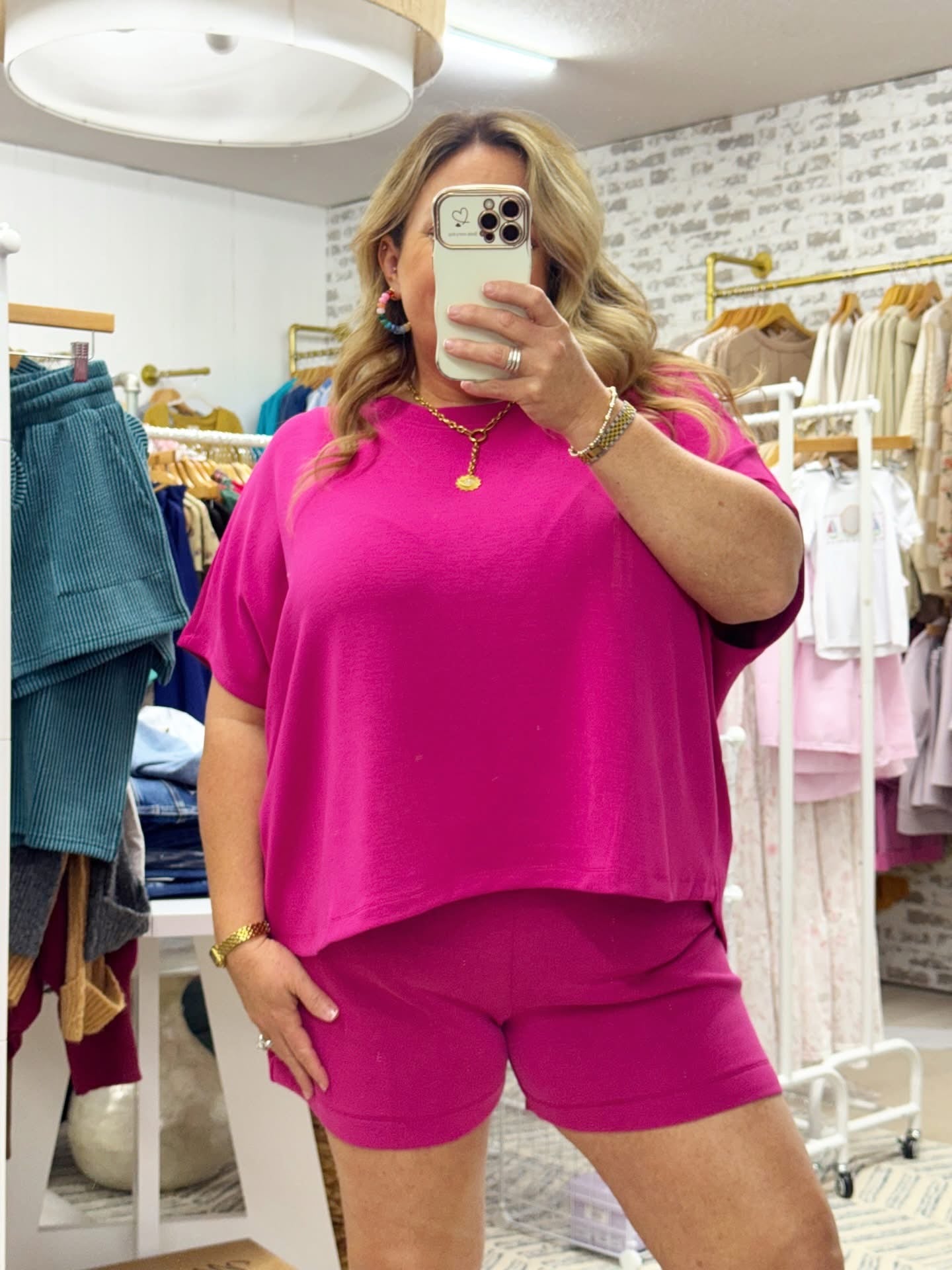 The Laguna Shorts Set | Plum Pink