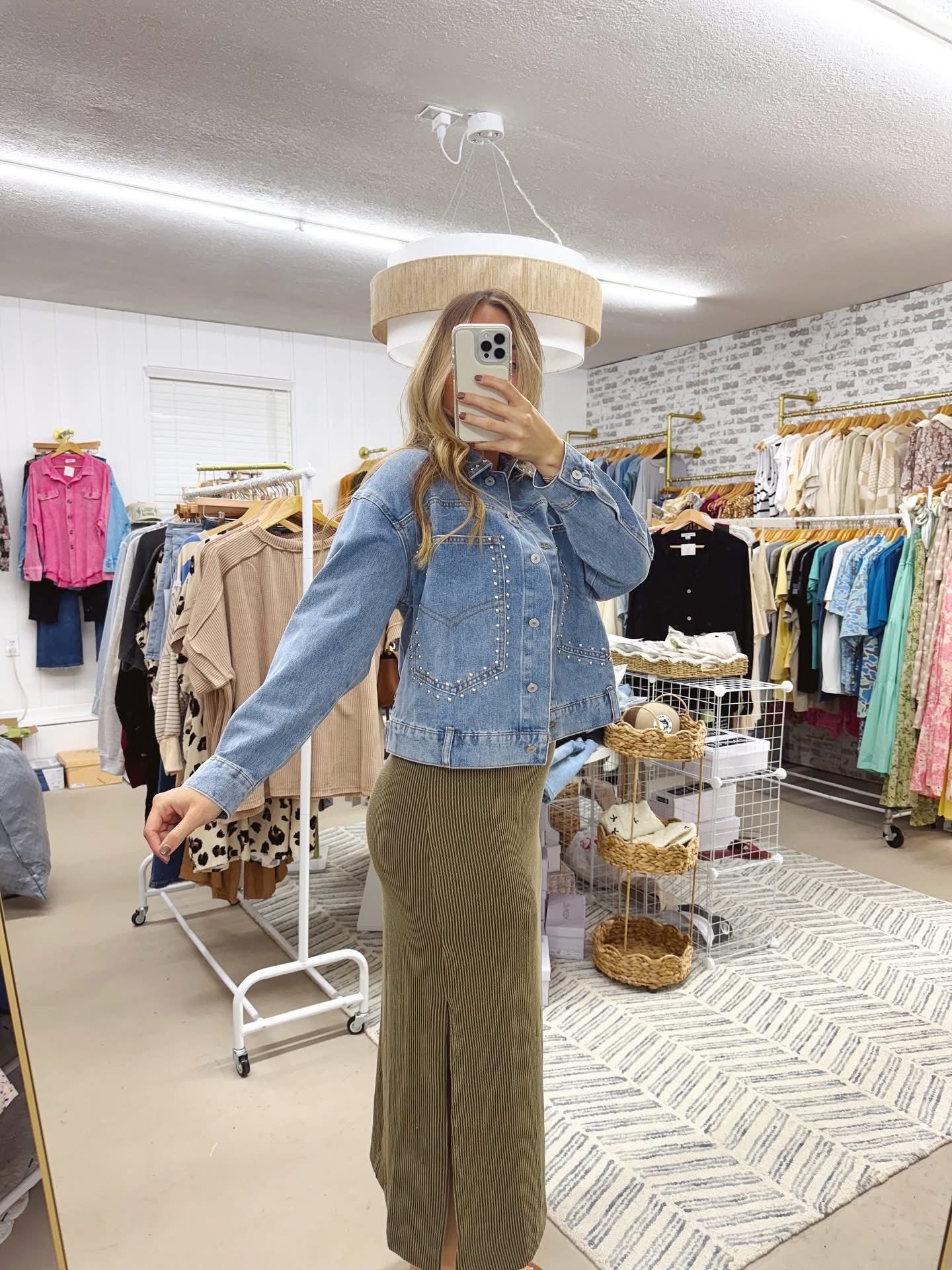 The Jenn | Studded Denim Jacket