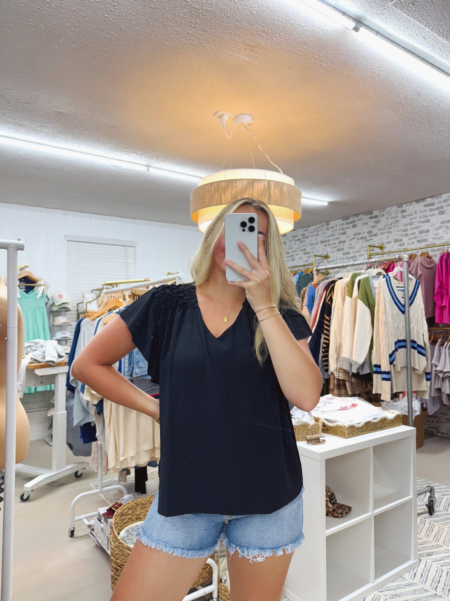 The Vanessa | Black Blouse