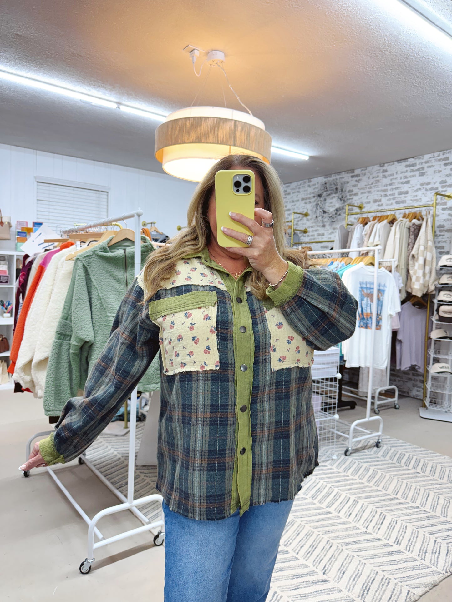 The Vinnie | Vintage Olive Plaid Button Up