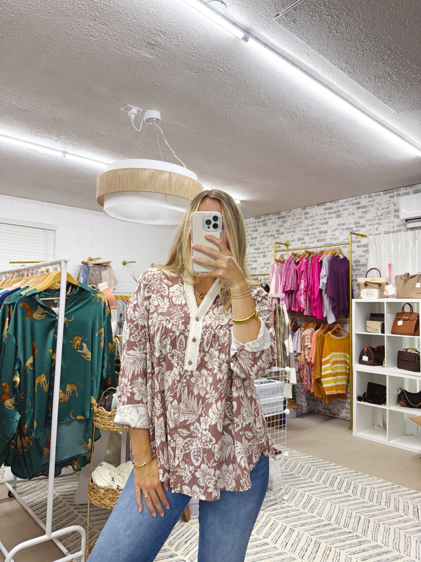 The Baker | Mauve Printed Top