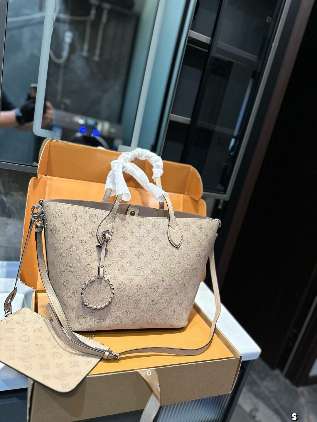 LV Inspired Tan Tote