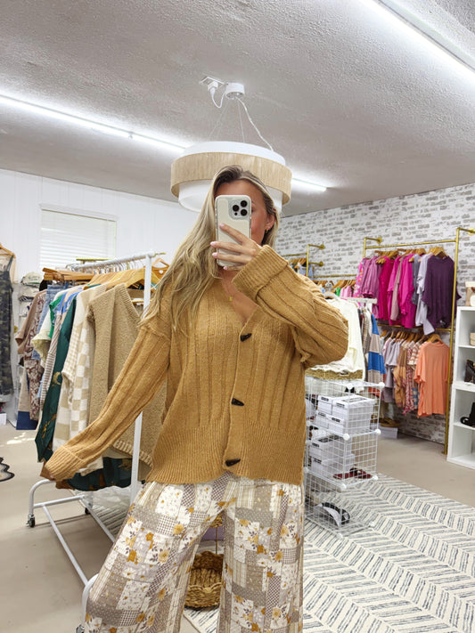 The Jane | Camel Sweater Cardigan
