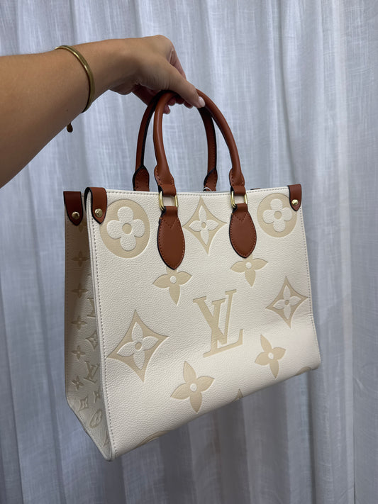 LV Cream Squared Handbag