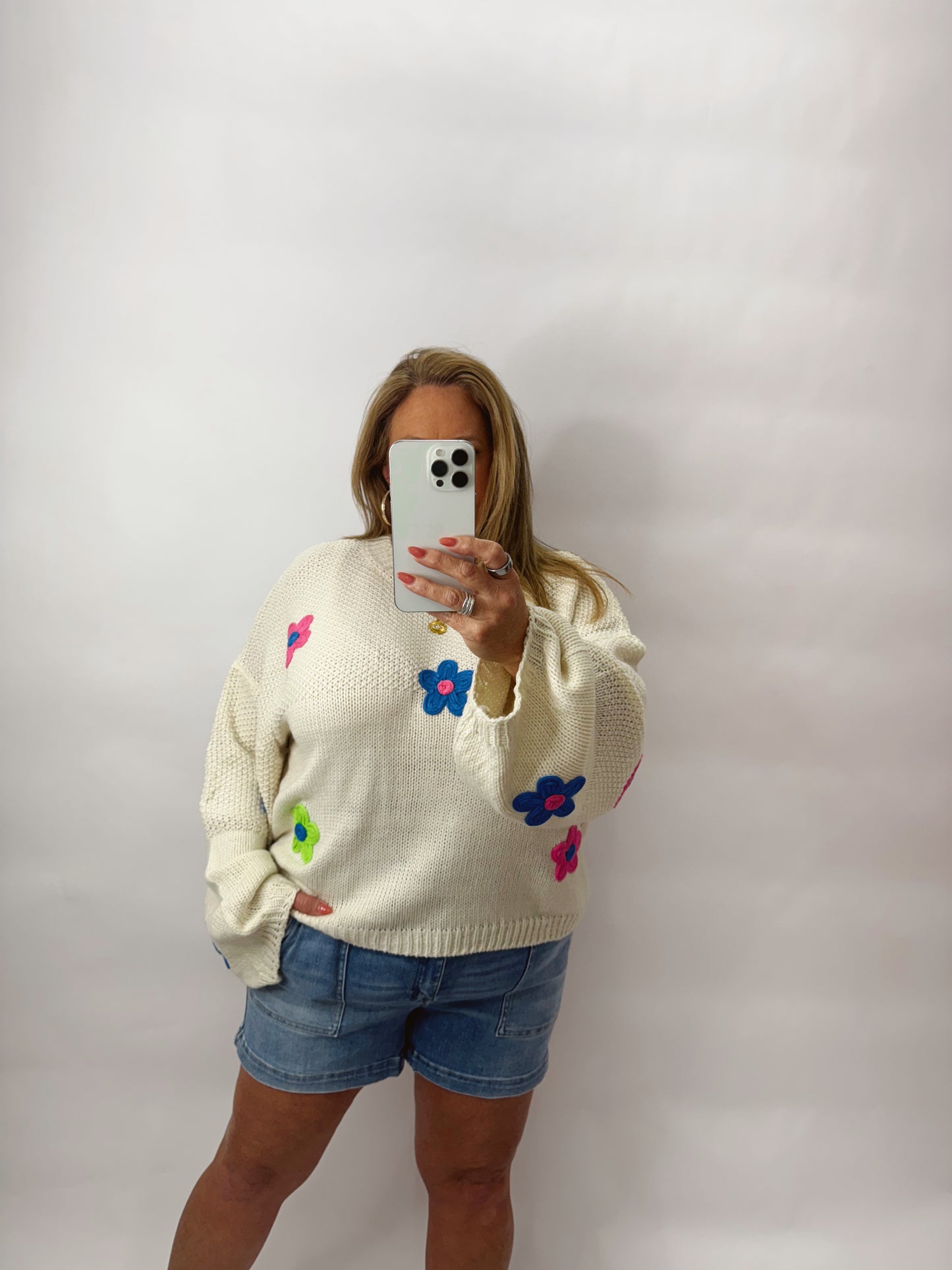The Jayla | Flower Sweater