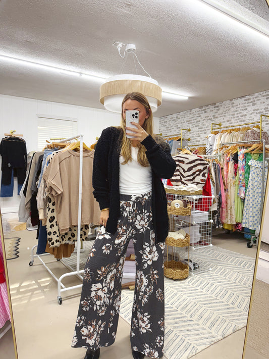 The Maddie | Floral Wide Leg Pants