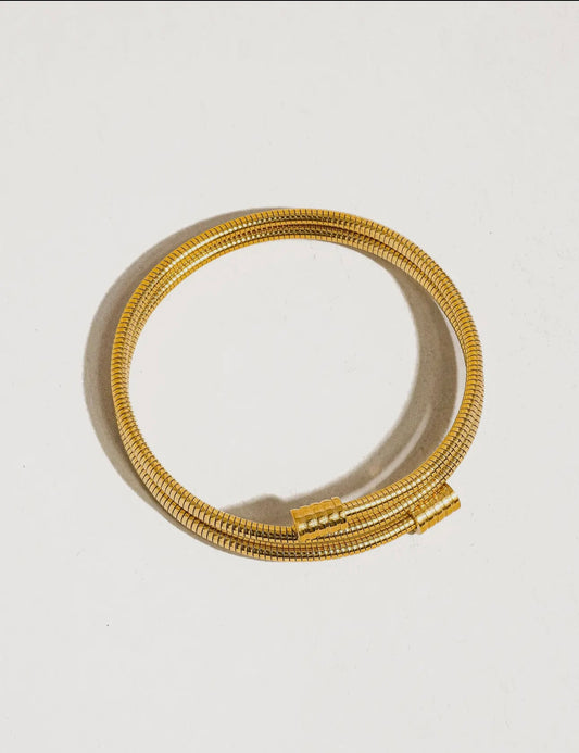 The Arnell | Gold Snake Bracelet