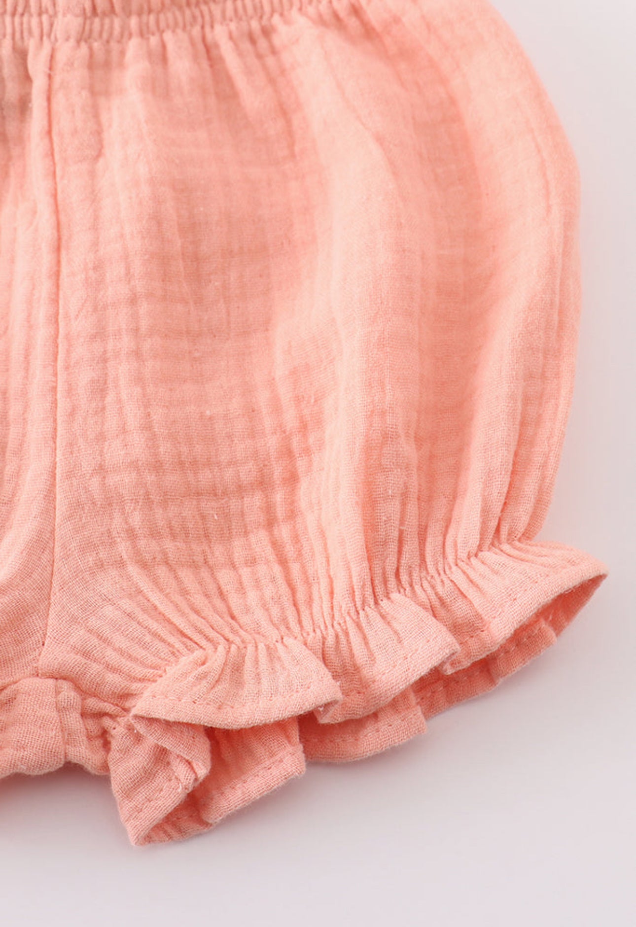 The Piper | Orange Floral Muslin Shorts Set