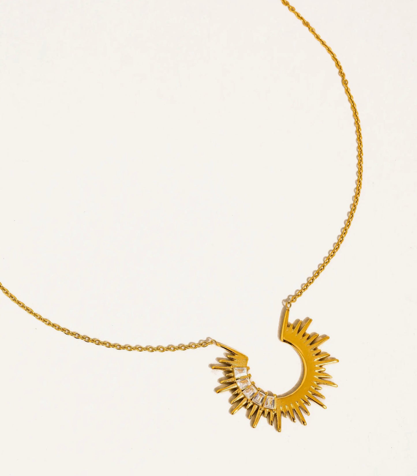 The Sunburst Necklace | Gold