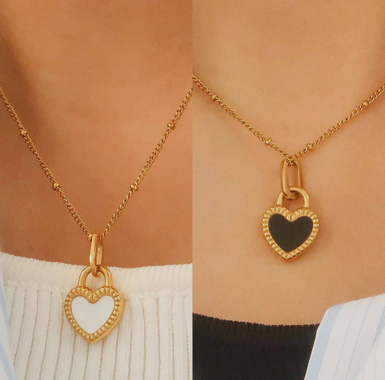 The Double Sided Heart Necklace