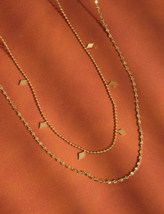 The Layered Tassel Necklace | Gold