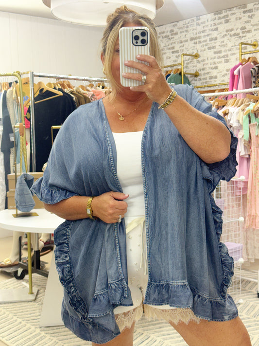 The Easy Living Cardigan | Denim