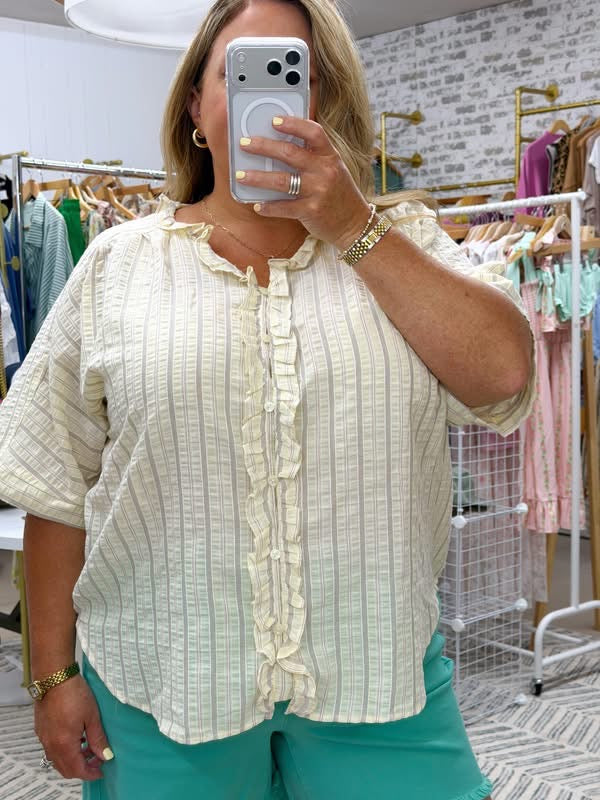 The Savannah Ruffle Top