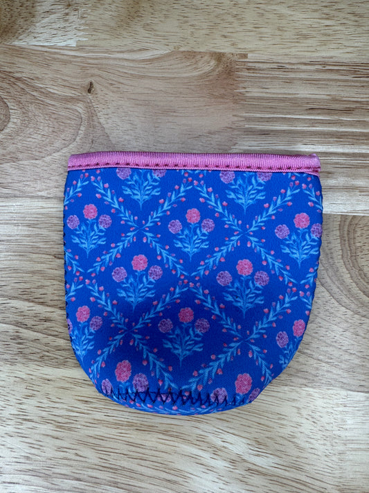 Blue Floral Cup Sleeve | Small