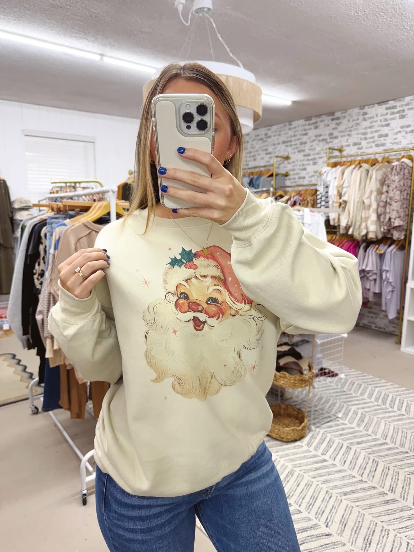 The Vintage Santa Crewneck