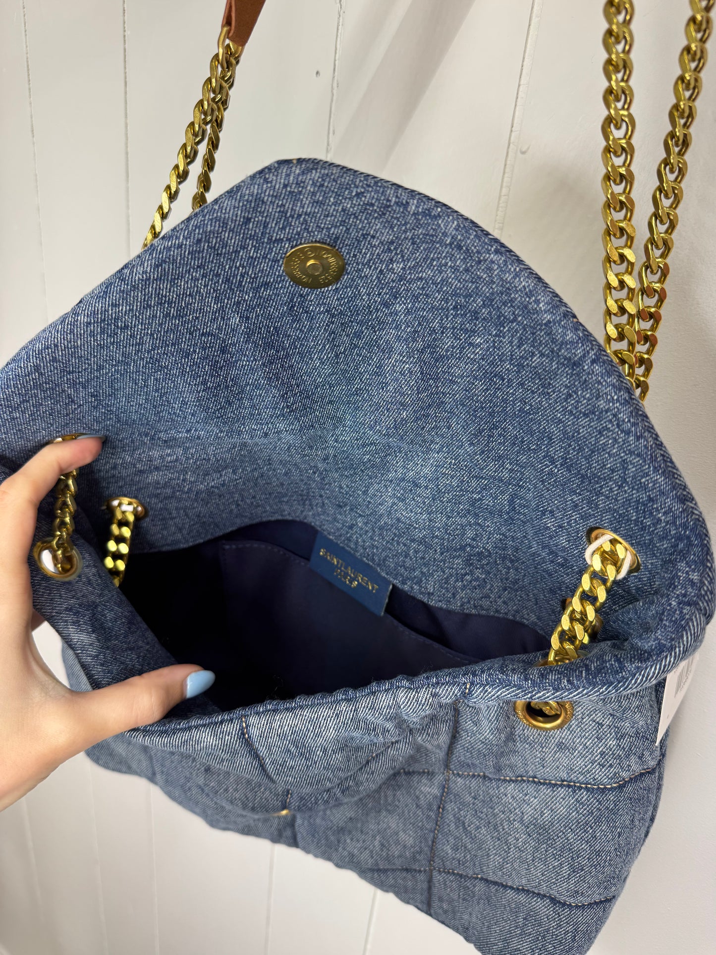 Y/S/L Inspired Denim Shoulder Bag