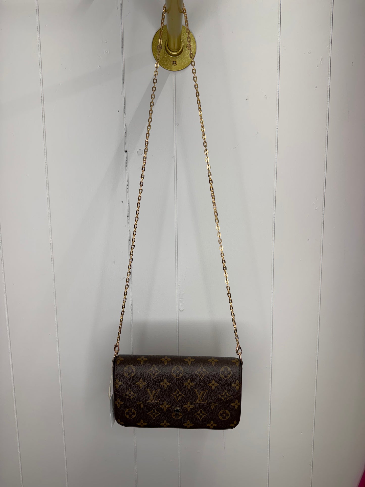 L/V Inspired Small Brown Logo