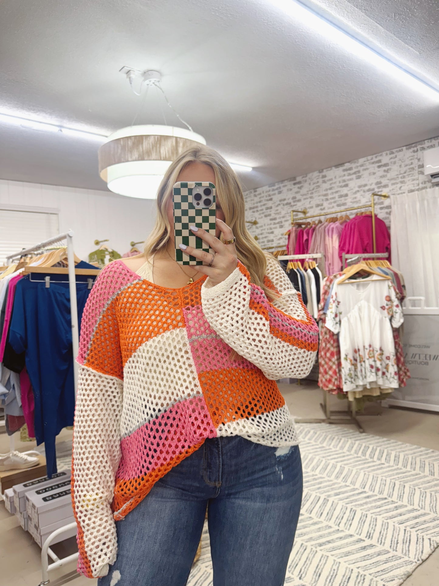 The Shea | Pink Crochet Summer Top