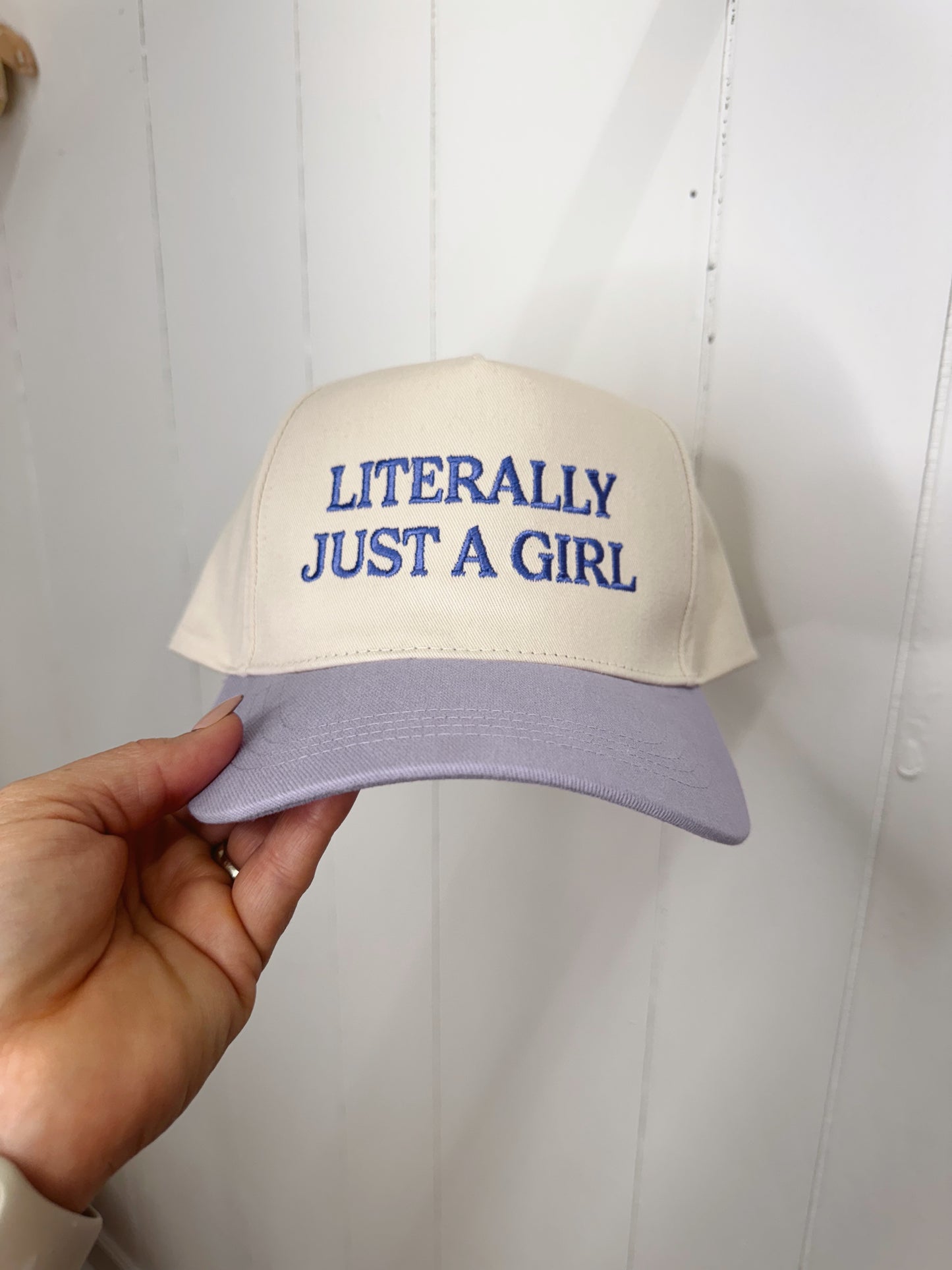 Literally Just A Girl | Lavender Trucker Hat