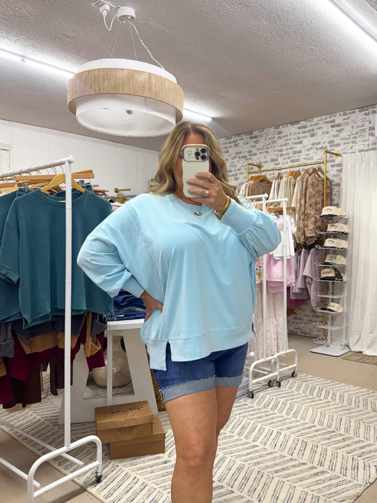The Cortlynn | Oversized Side Slit Top