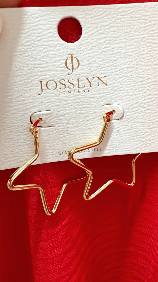 The Oversized Star Earrings | Gold