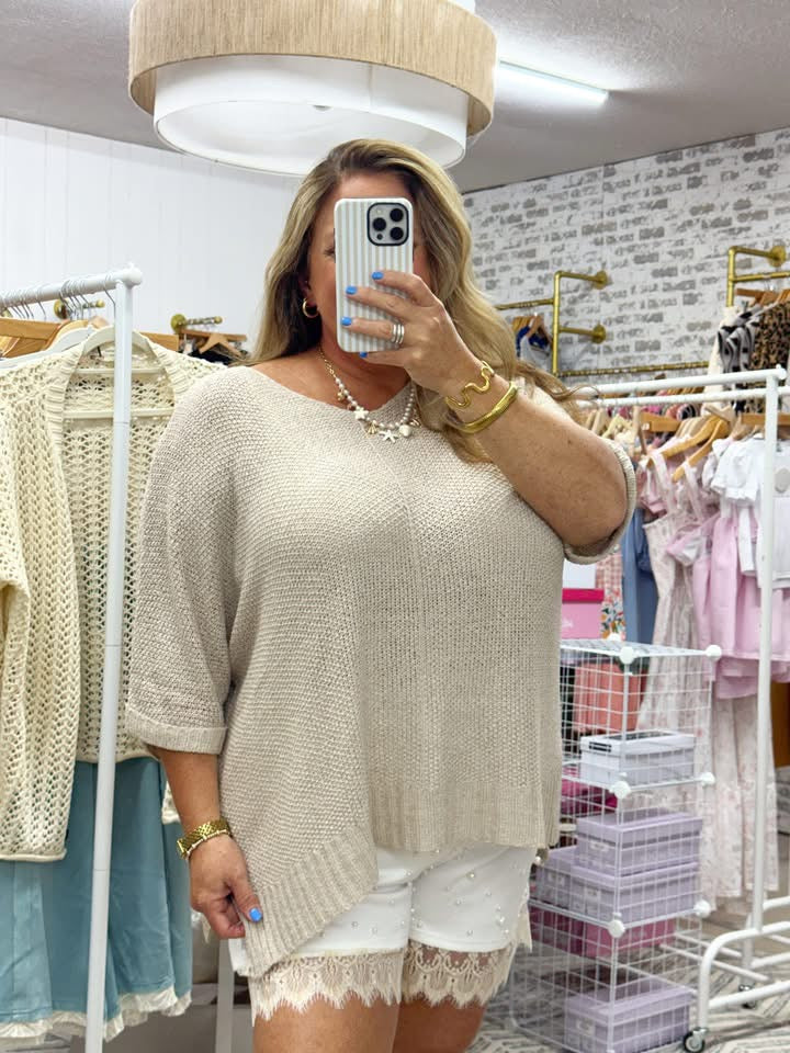 The Sandstone Slouch Knit Top